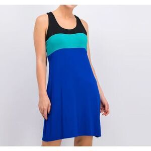 Calvin Klein colorblock racerback jersey dress 6
